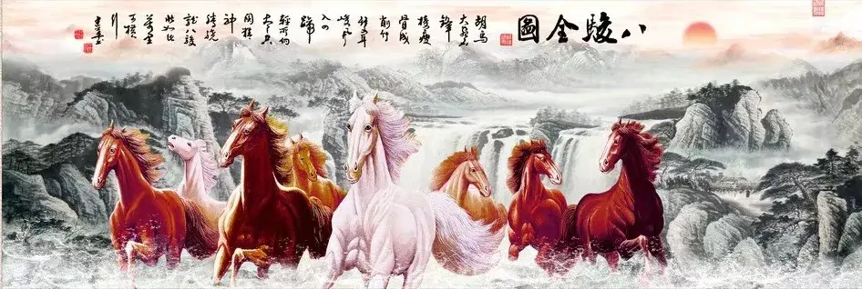 超高清横版中堂画分享