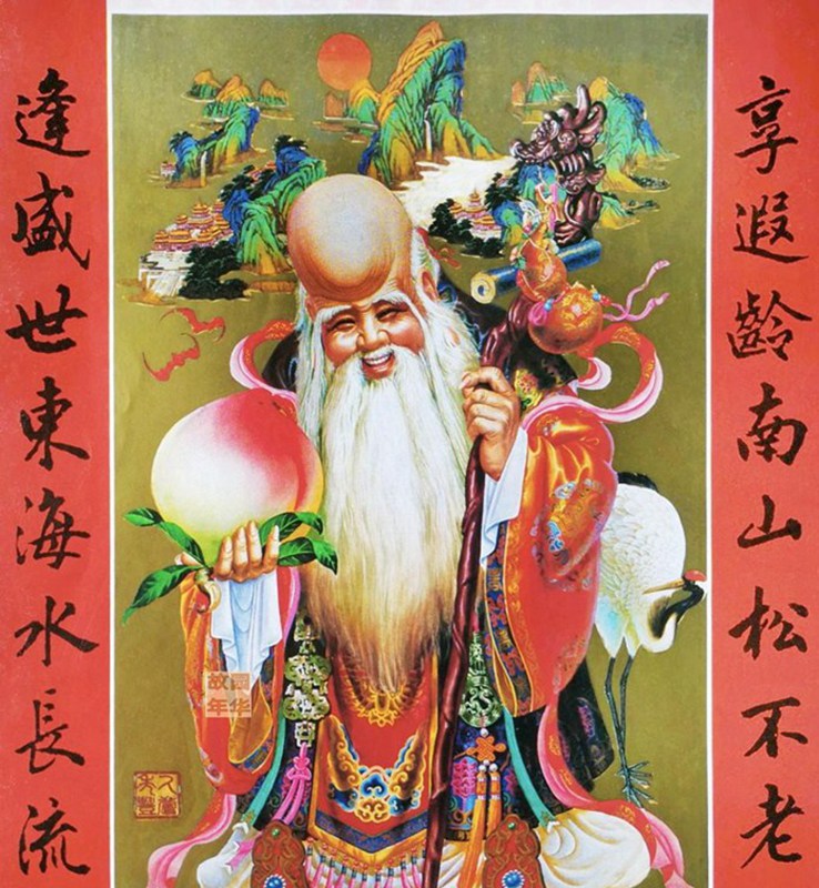 这组经典中堂年画，是出自大名鼎鼎的杨柳青画社，非常值得一看