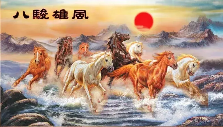 超高清横版中堂画分享